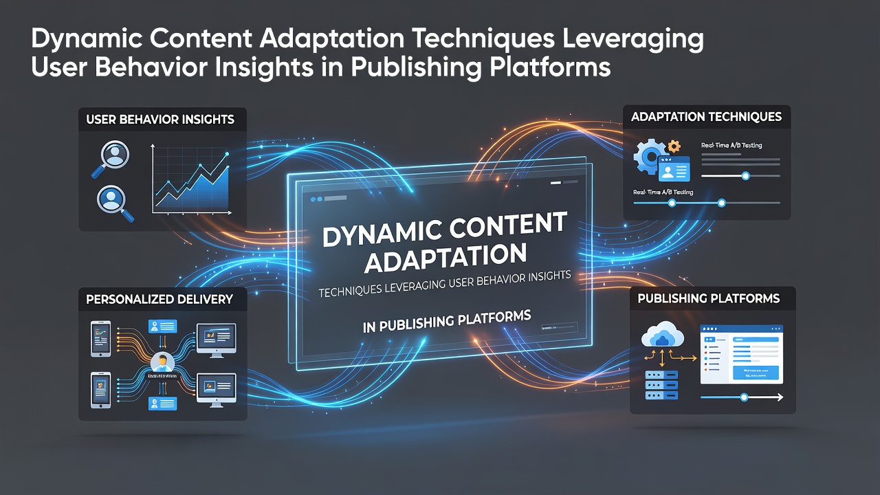 Dynamic Content Adaptation Techniques Leveraging User Behavior Insights in Publishing Platforms